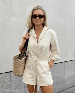 Skyla Playsuit - Sand