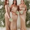 Amelia Maxi Bridesmaid Dress - Matte Mocha