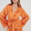 Adelaide Kimono Sleeve Jumpsuit - Orange