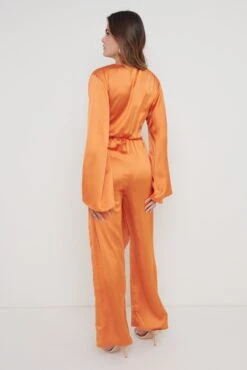 Adelaide Kimono Sleeve Jumpsuit - Orange -Outlet Stylistae Store Adelaide Kimono Sleeve Jumpsuit Orange 740