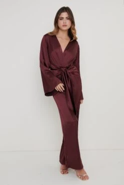 Adelaide Kimono Sleeve Jumpsuit - Wine 8 Adelaide Kimono Sleeve Jumpsuit - Wine -Outlet Stylistae Store Adelaide Kimono Sleeve Jumpsuit Wine 824