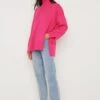 Amory Grown Neck Knit Jumper - Pink