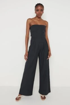 April Bandeau Jumpsuit - Black