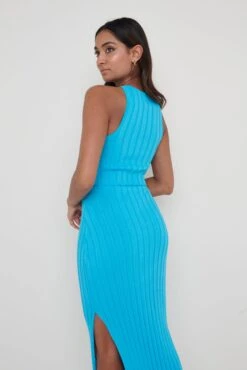 Auden Rib Knit Crop Top - Aqua Blue 6 Auden Rib Knit Crop Top - Aqua Blue -Outlet Stylistae Store Auden Rib Knit Set 284