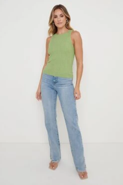 Billie Twisted Cut Out Top - Olive -Outlet Stylistae Store Billie Twist Tee olive 624