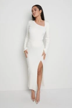 Blythe Cut Out Knit Top - Cream -Outlet Stylistae Store Blithe set white 5243