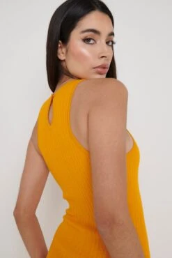 Bonnie Plisse Knit Midaxi Dress - Tangerine 7 Bonnie Plisse Knit Midaxi Dress - Tangerine -Outlet Stylistae Store Bonnie Plisse Midaxi Tangerine 556