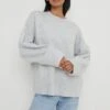 Camille Oversized Borg Jumper - Grey