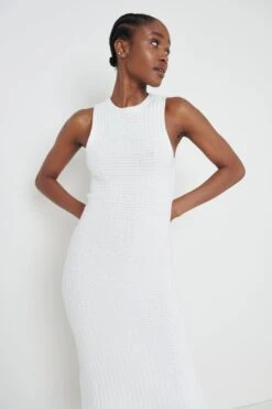 Celine Crochet Midi Dress - White -Outlet Stylistae Store Celine dress white 1841
