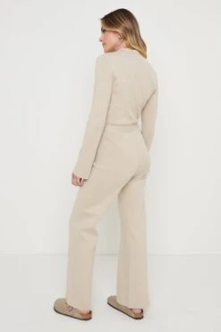 Daisy Wide Leg Knit Jumpsuit- Beige Marl -Outlet Stylistae Store Daisie Wide Leg Jumpsuit Beige 949 682cf8ce d204 4029 b238 82dd3c27f02f