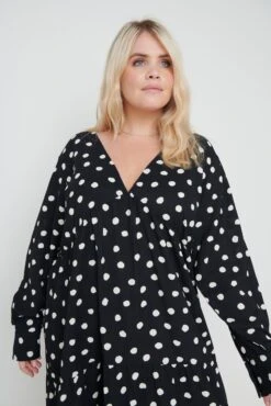 Dotty Day Dress - Black Polka Dot -Outlet Stylistae Store Dotty Day Dress Black 4148