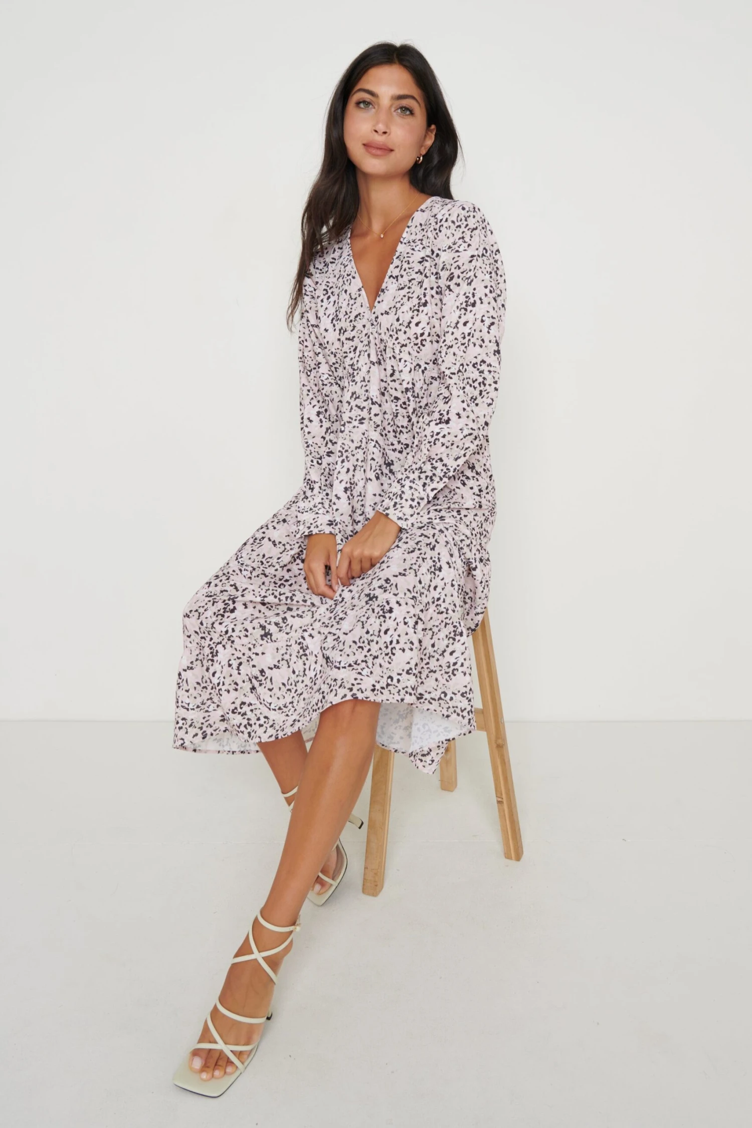 Dotty Day Dress - Pink Leopard 4 Dotty Day Dress - Pink Leopard - Image 4