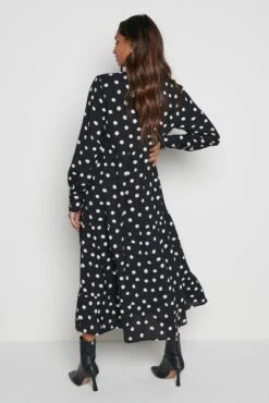 Dotty Day Dress - Black Polka Dot -Outlet Stylistae Store Dotty black 2266