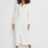 Elsa Knit Button Dress - Cream
