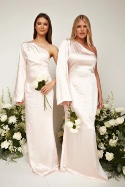 Rosie Maxi Bridesmaid Dress - Matte Blush