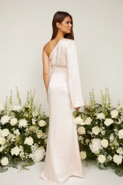 Rosie Maxi Bridesmaid Dress - Matte Blush 7 Rosie Maxi Bridesmaid Dress - Matte Blush -Outlet Stylistae Store Facetune 27 07 2021 17 00 26