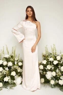 Rosie Maxi Bridesmaid Dress - Matte Blush 9 Rosie Maxi Bridesmaid Dress - Matte Blush -Outlet Stylistae Store Facetune 27 07 2021 17 00 44