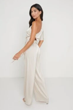 Frances Cut Out Jumpsuit - Oyster -Outlet Stylistae Store Francis Cut Out Jumpsuit Oyster 427