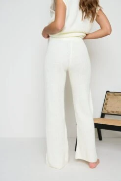 Arden Fisherman Knit Trousers - Cream 6 Arden Fisherman Knit Trousers - Cream -Outlet Stylistae Store Frankie cream 3161