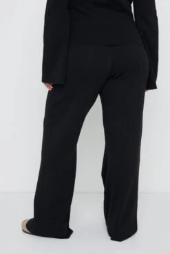 Hayden Knit Trousers- Black -Outlet Stylistae Store Hayden Set Black Curve 842