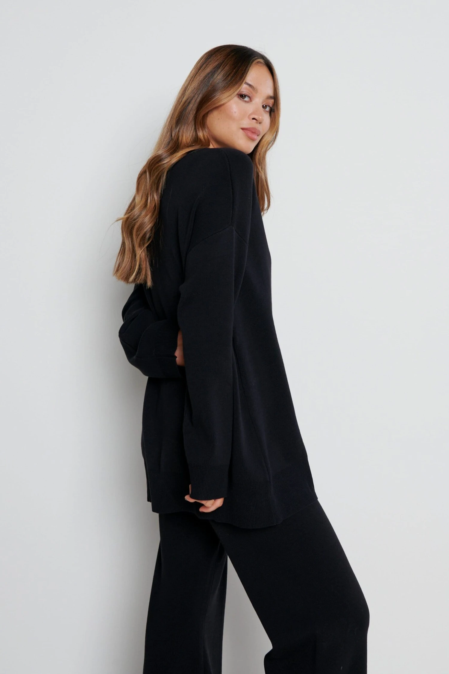 Hayden Knit Cardigan - Black 5 Hayden Knit Cardigan - Black - Image 5