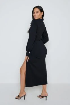 Hayden Knit Dress - Black -Outlet Stylistae Store Hayden dress black 4948