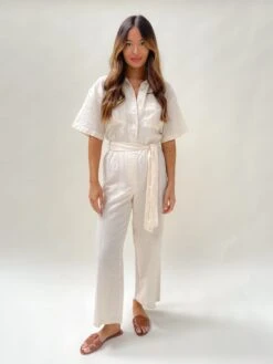 Mitch Boxy Jumpsuit - Beige