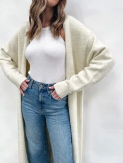 Millie Maxi Cardigan - Cream -Outlet Stylistae Store IMG 2326