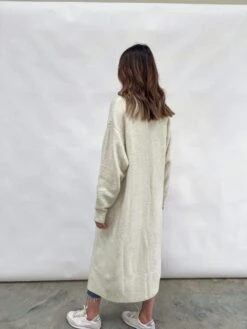 Millie Maxi Cardigan - Cream -Outlet Stylistae Store IMG 2366