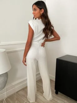 Gracie Jumpsuit- Cream -Outlet Stylistae Store IMG 2733
