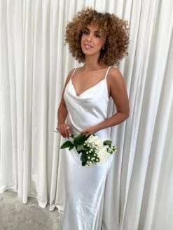 Keisha Maxi Dress - Matte Ivory 15 Keisha Maxi Dress - Matte Ivory -Outlet Stylistae Store IMG 4050