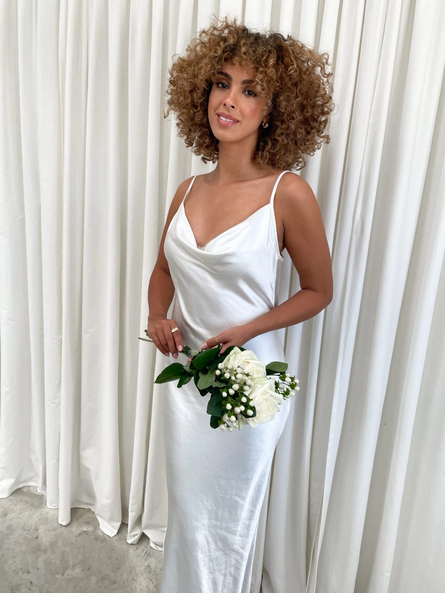 Keisha Maxi Dress - Matte Ivory 7 Keisha Maxi Dress - Matte Ivory - Image 7