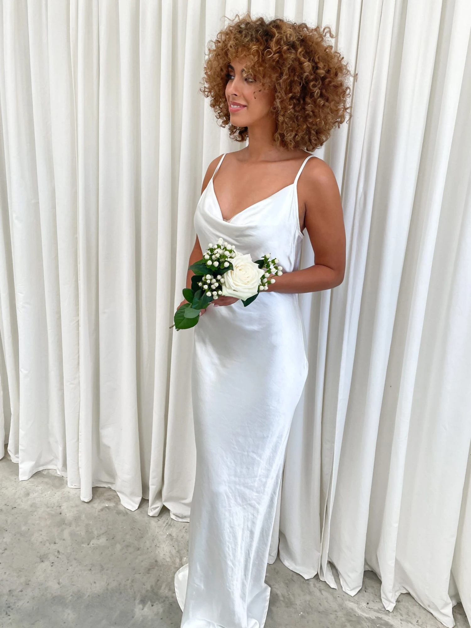 Keisha Maxi Dress - Matte Ivory 6 Keisha Maxi Dress - Matte Ivory - Image 6