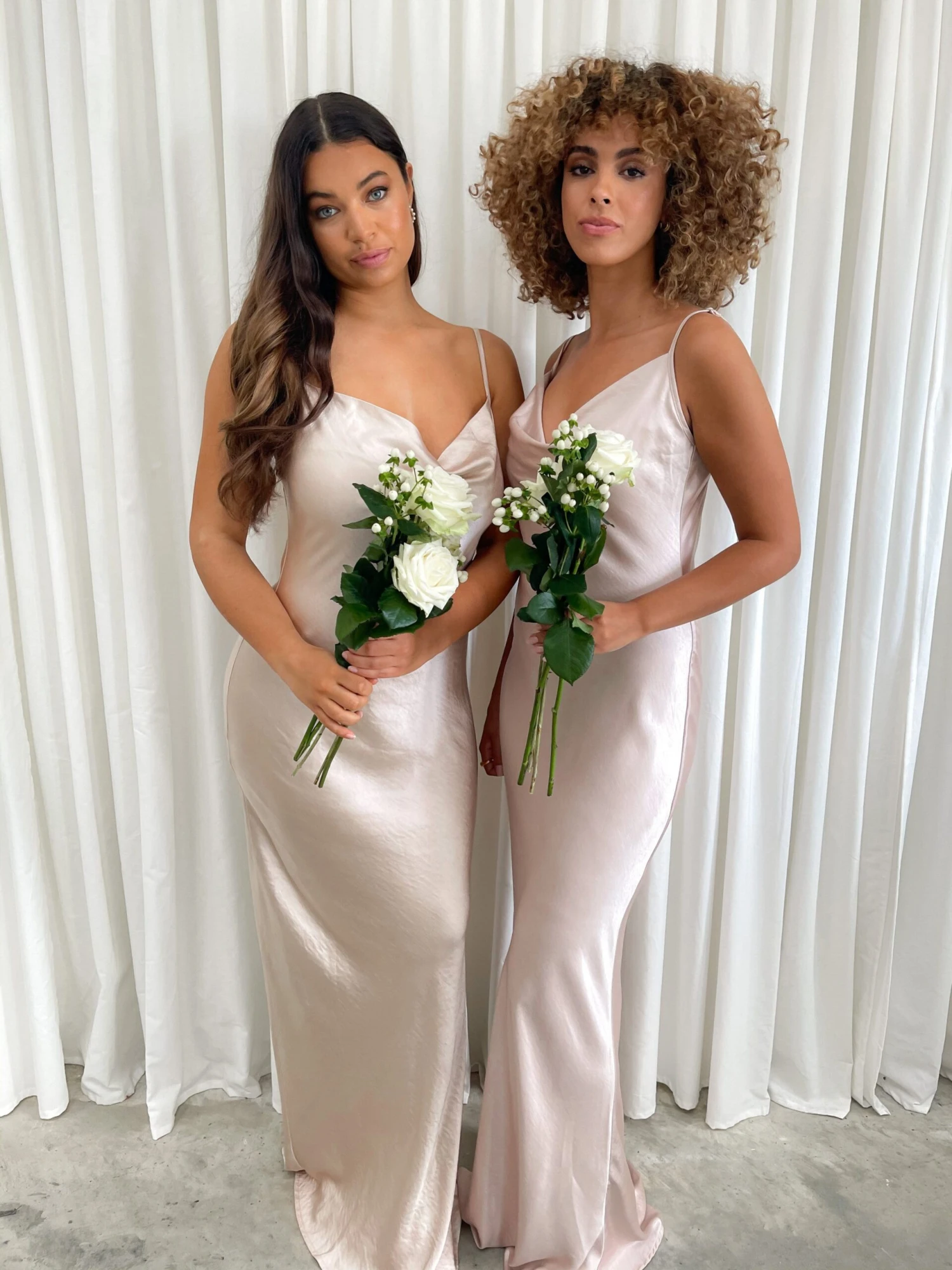 Keisha Maxi Dress - Matte Blush 2 Keisha Maxi Dress - Matte Blush - Image 2