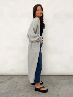 Millie Maxi Cardigan - Grey 16 Millie Maxi Cardigan - Grey -Outlet Stylistae Store IMG 6096