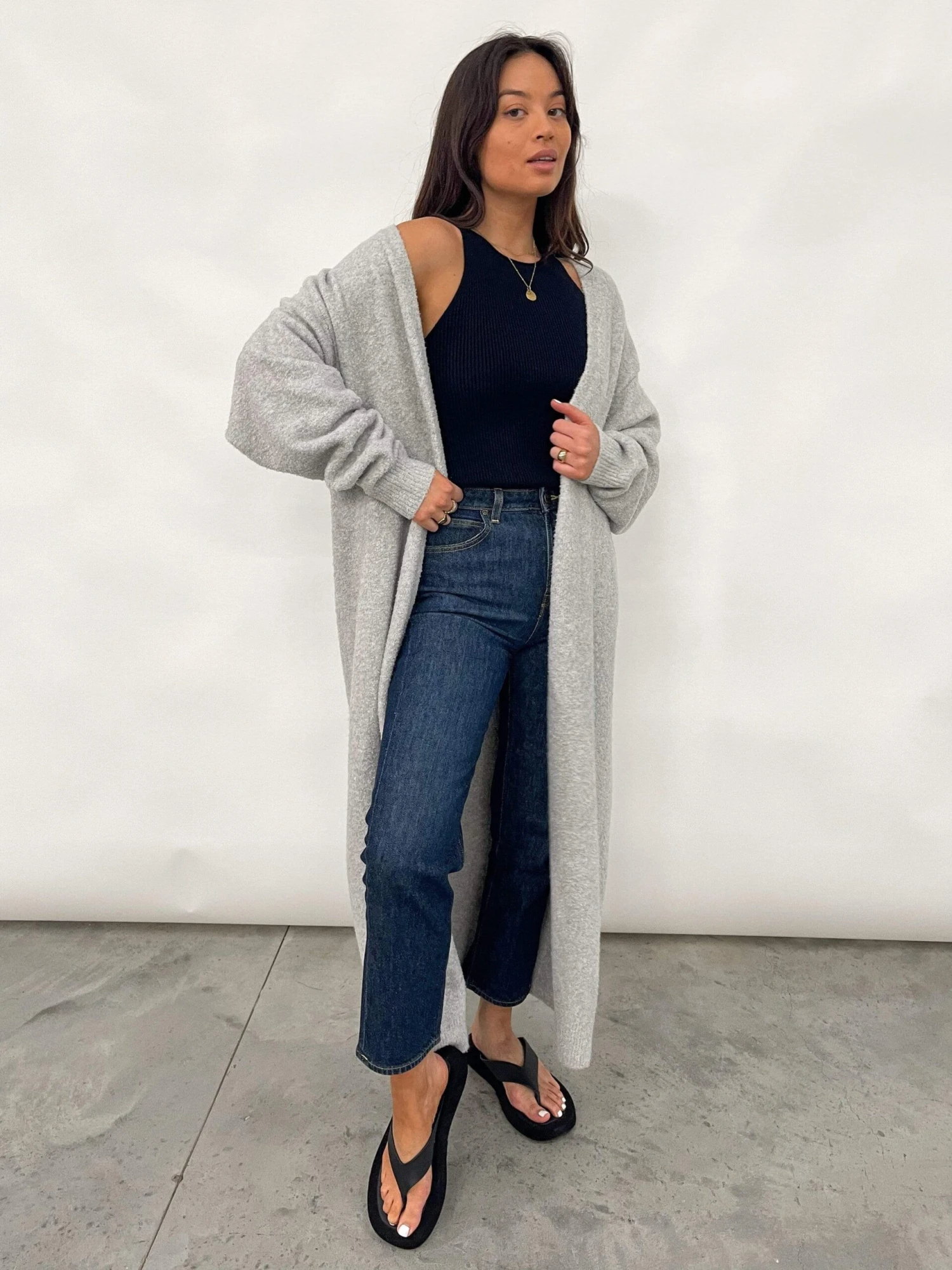 Millie Maxi Cardigan - Grey 8 Millie Maxi Cardigan - Grey - Image 8