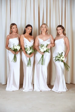 Amelia Maxi Dress - Matte Oyster -Outlet Stylistae Store IMG 7008