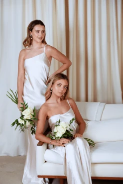 Amelia Maxi Dress - Matte Oyster -Outlet Stylistae Store IMG 7009