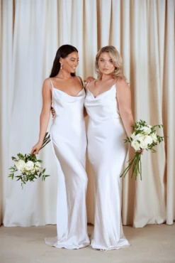 Keisha Maxi Dress - Matte Oyster 10 Keisha Maxi Dress - Matte Oyster -Outlet Stylistae Store IMG 7033