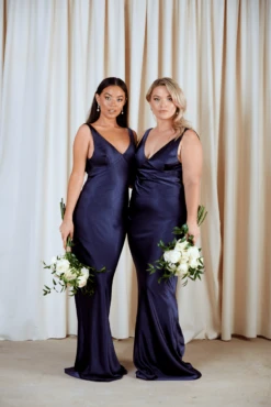 Piper Maxi Dress - Matte Navy -Outlet Stylistae Store IMG 7094