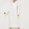 Jacklin Wrap Midaxi Dress - Cream