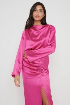 Jayda Cowl Neck Blouse - Pink 13 Jayda Cowl Neck Blouse - Pink -Outlet Stylistae Store Jayda Cowl Neck Blouse Pink 2919
