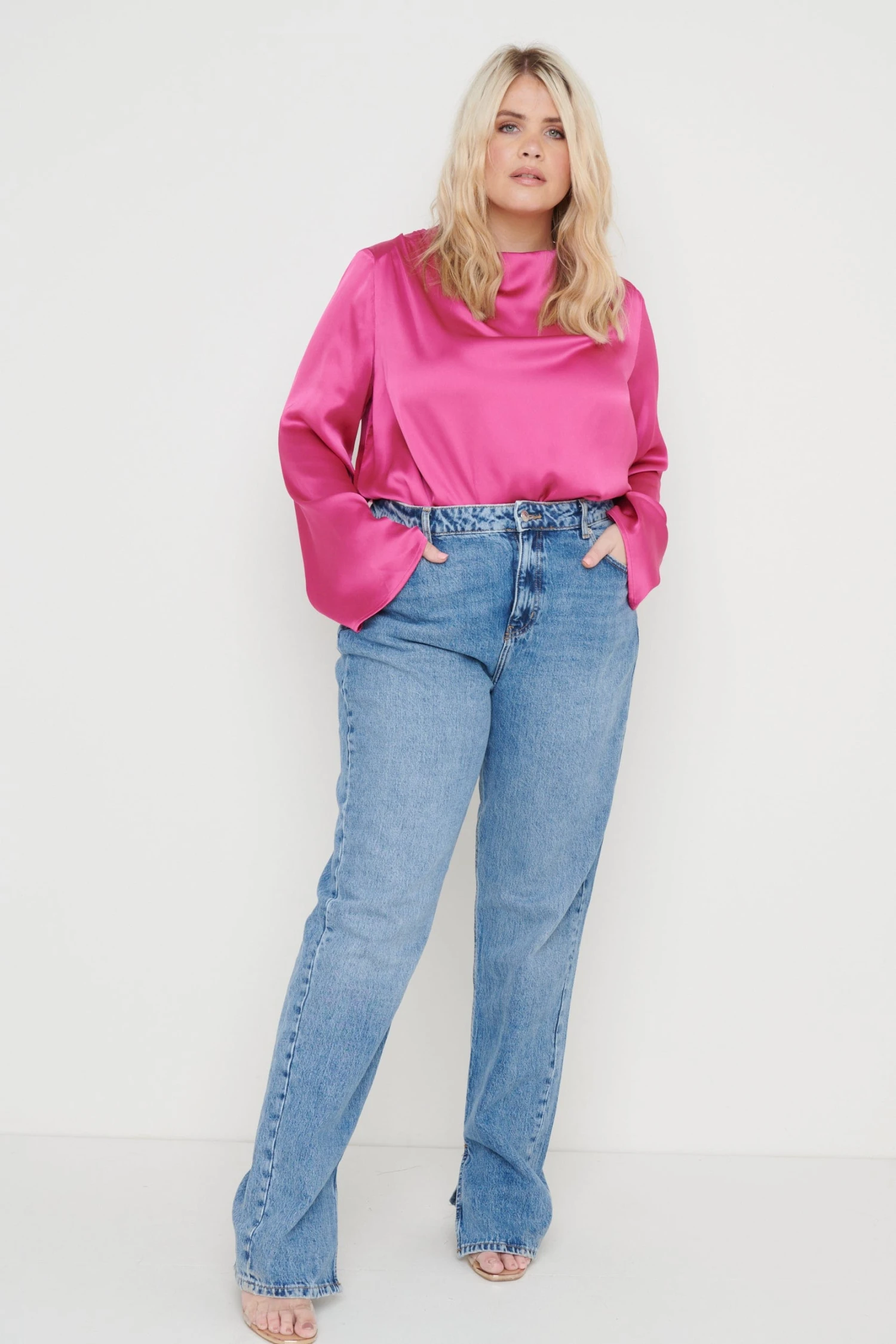 Jayda Cowl Neck Blouse - Pink 7 Jayda Cowl Neck Blouse - Pink - Image 7