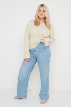 Jayla Long Sleeve Knit Top - Beige -Outlet Stylistae Store Jayla Long Sleeve Knit Top Beige 811