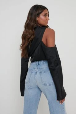 Jett Asymmetric Blouse - Black -Outlet Stylistae Store Jett Blouse Black 570