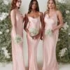 Keisha Maxi Bridesmaid Dress - Matte True Blush