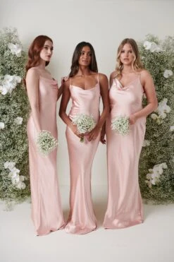 Keisha Maxi Bridesmaid Dress - Matte True Blush