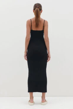 Kaya Knit Midaxi Dress - Black -Outlet Stylistae Store Kaya Knit Midaxi Dress Black 2726