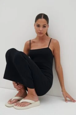 Kaya Knit Midaxi Dress - Black -Outlet Stylistae Store Kaya Knit Midaxi Dress Black 2759