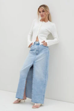 Lacey Button Down Top - Cream -Outlet Stylistae Store Lacey Button Down Top Cream 1580